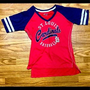St.Louis Cardinals Women’s 3/4 Sleeve V-Neck Baseball Shirt -Size Small